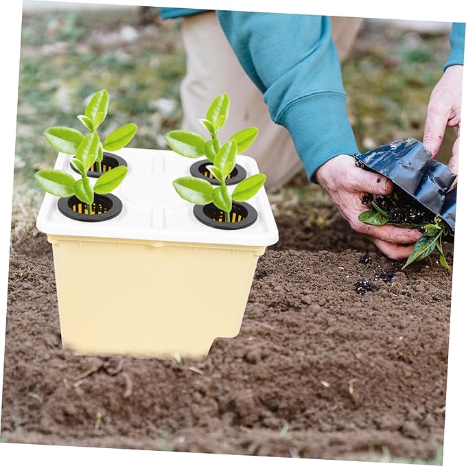 4holes Plastic Planting Baskets Hydroponics System for Garden Supply Hydroponic Baskets
