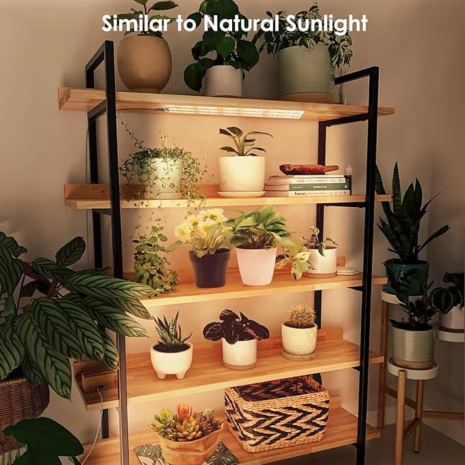 LINGSFIRE 4PCS LED Grow Lights 40w Full Spectrum Grow Light 540 LEDs Grow Lights for Indoor Plants with Timer Dimmable Thin Grow Light Panel for Under Cabinet Plant Seedlings Flowers Veg and More