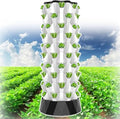 Hydroponic Tower Growing SystemDIY Hydroponics Farm Equipment Aeroponicfor Herbs Fruits and Vegetables with Hydrating Pump Adapter Net Pots6floors
