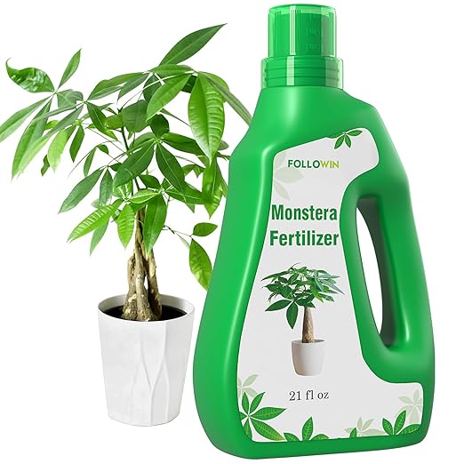 FOLLOWIN Money Tree Plant Food Indoor Fertilizer Professional 3-1-2 NPK Liquid Formula for Potted Plant Quick-Dissolving Nutrients for Healthy Growth 21 oz Bottle