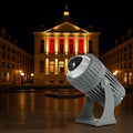 10W Rotation Spotlight - Long Range LED Flood Lights Narrow Beam Angle Landscape Lamps AC 220V Outdoor Wall Washer IP65 Building Exterior Wall Lighting Projector(Green)