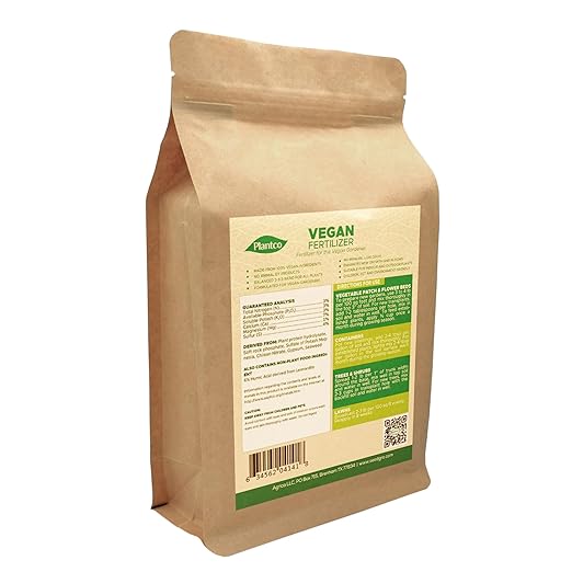 Vegan Fertilizer Mix with Plant-Based Ingredients | Cruelty-Free No Animal by-Products | All-Purpose Granular Fertilizer NPK 3-3-3 with Other Nutrients | 4 lb Bag