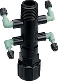 Orbit 15-Pack Drip System Shrub Adapter 4-Port Watering Manifold for 1/4 Inch Tube