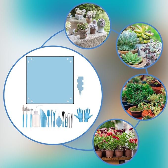 Waterproof Gardening Mat - Soil Digging Tool Set Durable Garden Accessories for Plant Repotting Mixing and Watering Protective Cover for Indoor or Outdoor Family Friends Men and Women