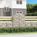 Gabion Basket Galvanized Iron Silver Rectangular Metal Garden Bed 39.4x39.4x55.1 Inch Planter Box for Outdoor Plants Noise Reducing Feature