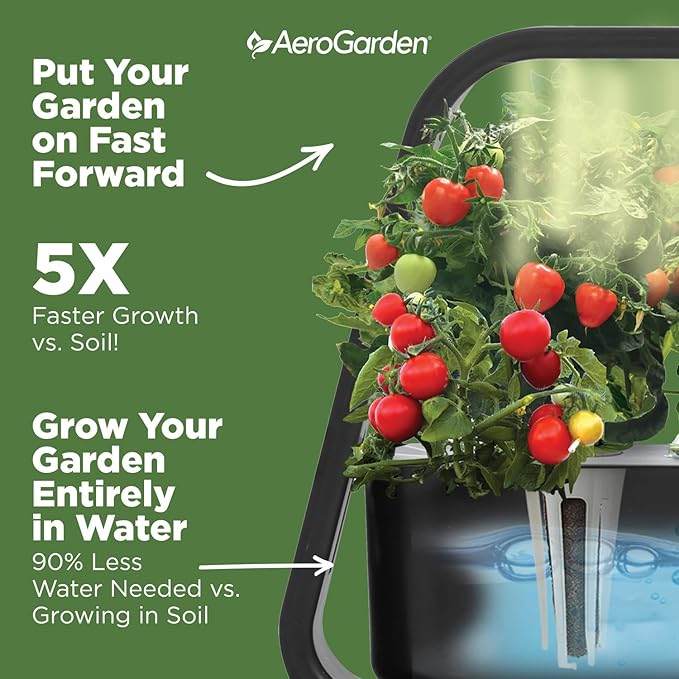 AeroGarden Sprout - Indoor Garden with LED Grow Light Black