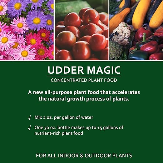 Earth Science Earthworm Castings &amp Udder Magic Plant Food Bundle – Premium Fertilizer for Indoor &amp Outdoor Plants – Nutrient-Rich Soil Enhancer &amp Rapid Fruiting Fertilizer – Eco-Friendly