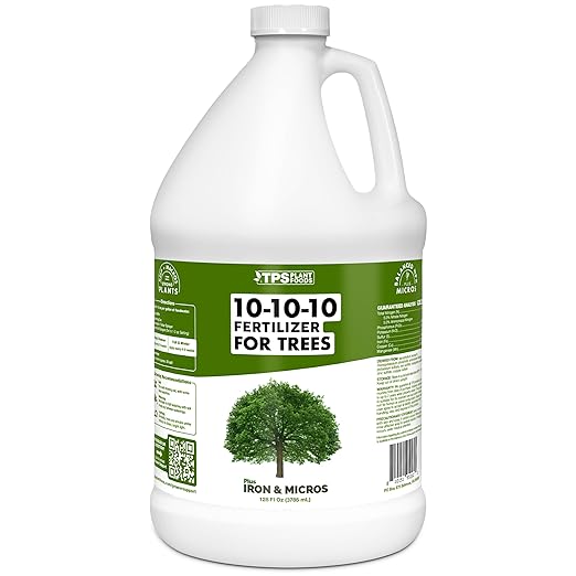 Liquid 10-10-10 Fertilizer for Trees and Shrubs – Balanced NPK Plus Iron and Micros for Stronger Growth and Healthy Roots 1 Gallon