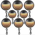 YANYO 8 Pack LED Landscape Lights - Recessed Spotlight 4W Warm White Light 3000K Step Stair Lights IP67 Waterproof Round Wall Lamp with 1m Wire for Tree Garden Yard Pathway Accent Lighting(Color: