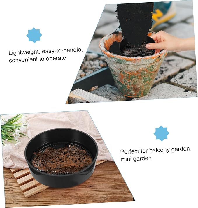 20pcs Soil Sieve Set 5 Sets of Garden Sieve Portable Sifter Stone Mesh Gardening Tool Easy Clean