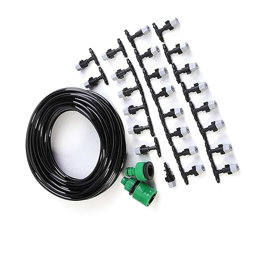 3 Set Micro Drip Watering System with Distribution Tubing Hose and Nozzle Micro Nozzle Atomization Kit Automatic Drip Irrigation Kit for Garden Yard Watering
