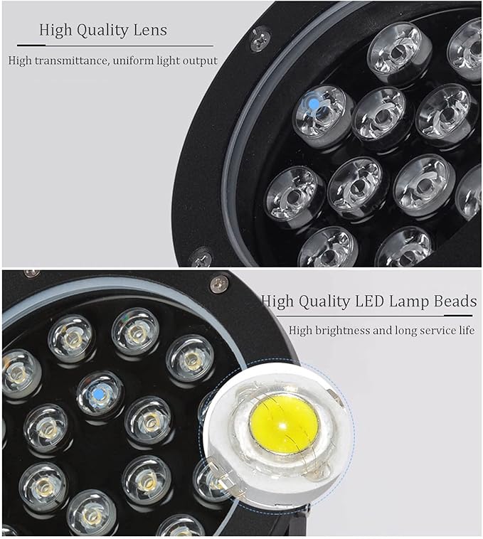 Garden Spot Lights Waterproof Landscape Spotlights Outdoor LED Wall Washer Light Floodlight for Flag Pole Tree Yard Properties Hotel Path Decor
