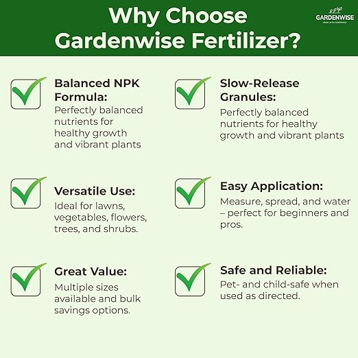 10-10-10 Plant Fertilizer Slow Release - 10 10 10 All Purpose Granular Garden Fertilizer for Vegetables Tomato Arborvitae Shrubs Rose Flowers Fruit Fig Trees (4 QUARTS)