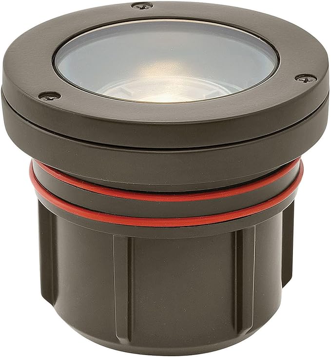 Hinkley 12W LED Well Light-4 Inches Tall and 4.5 Inches Wide-Bronze Finish-3000 Color Temperature