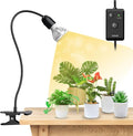 SANSI LED Grow Lights for Indoor Plants Lifetime Free Bulb Replacement 150W Full Spectrum Gooseneck Clip Plant Grow Light Plant Light with Timer 4/8/12 Hrs High PPFD Growing Power Grow Lamp