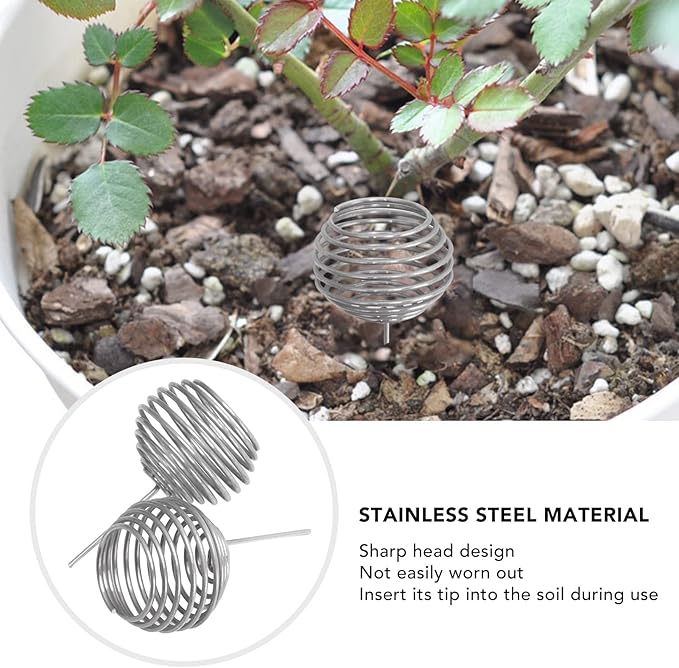 100Pcs Stainless Steel Fertilizer Mesh Baskets for Garden Nutrition Cups Small Size Bonsai Fertilization Basket for Home Yard and Farm