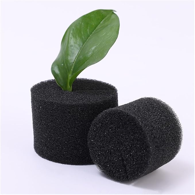 30Pcs Soilless Seedling Sponge Hydroponics Block Vegetables Nursery Pots for Greenhouse Seedling Plants Growth Garden Tools(25MM)