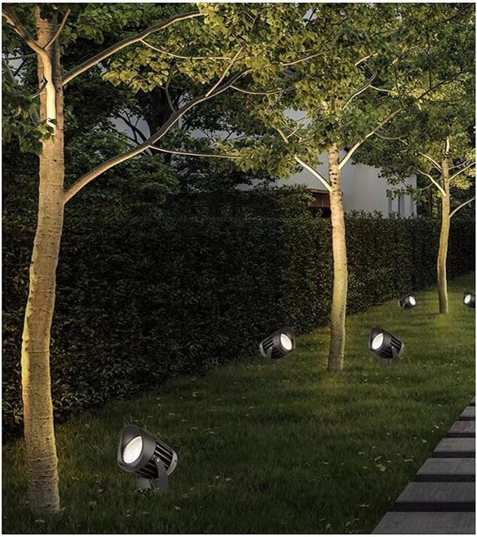 Outdoor Floodlights - LED Beam Spotlight AC85-265V COB Tree Lighting IP65 Waterproof Adjustable Angle Landscape Spotlights Garden Villa Courtyard Lawn Lights(Blue20W)