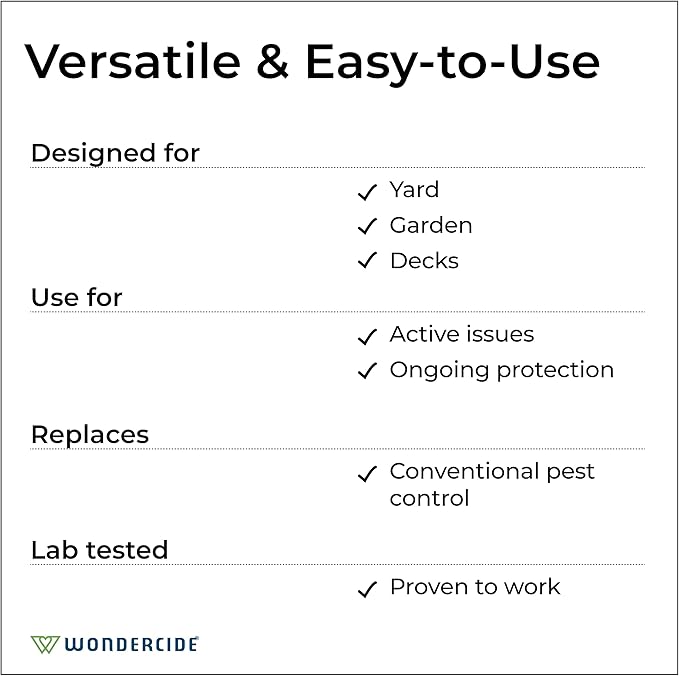 Wondercide - Outdoor Pest Control Spray with Natural Essential Oils - Mosquito Ant Insect Repellent Treatment Killer - Safe Around Pets Kids 32 oz