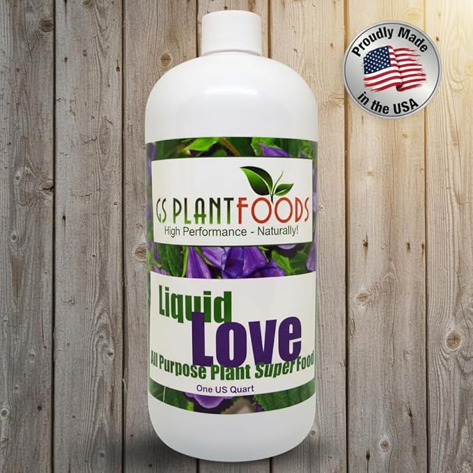 Liquid Love - All Purpose Liquid Fertilizer by GS Plant Foods (32 oz) - Natural Fertilizer for Vegetables Herb Gardens House Plants Fruit Trees Lawns &amp Shrubs