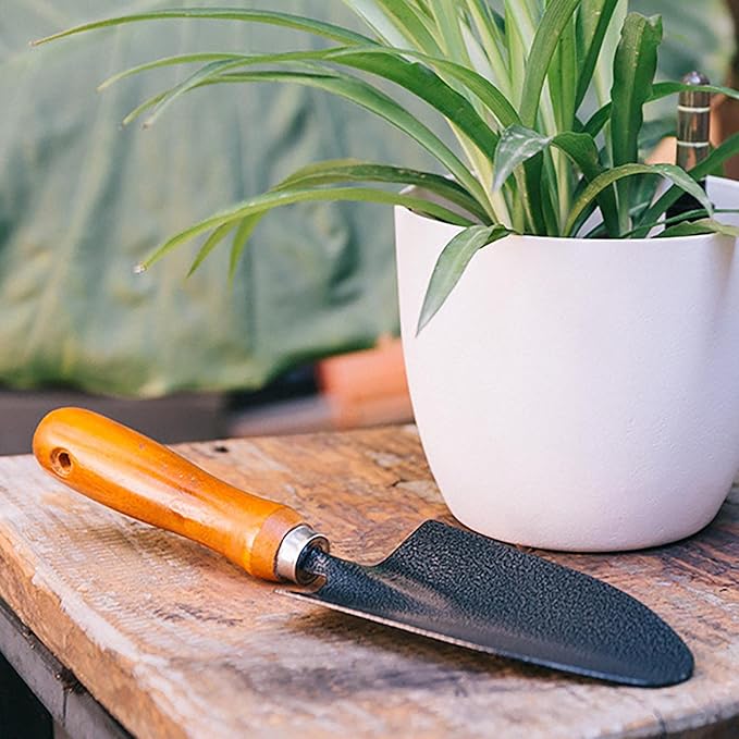 Garden Tools Set 3 Piece Gardening Hand Kit Includes Hand Trowel Rake Dual-Purpose Hoe Gardening Tools Gift for Women Men