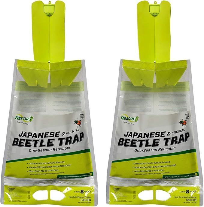 RESCUE! Japanese Beetle Trap – Reusable Bag - 2 Traps