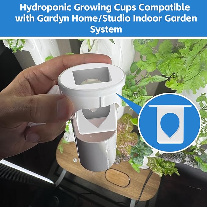 Grow yCube Cups for Gardyn – Hydroponic Growing Cups Compatible with Gardyn Home Indoor Garden System (20 Pack)