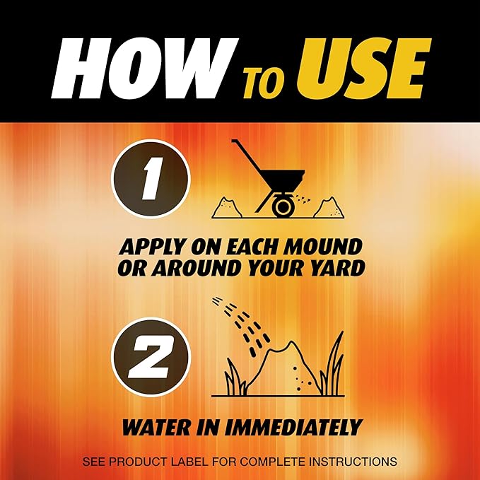Ortho Fire Ant Killer Broadcast Granules - Fire Ant Granules for Outdoors Kills Mounds in 15 Minutes 6 Month Protection Treats Up to 5650 sq. ft. 13 lb.