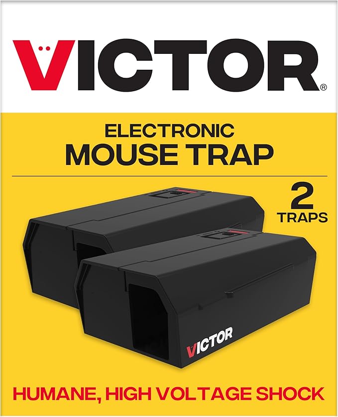 Victor Humane Mouse Traps Indoor for Home - M250BSR-2 - No Touch Electric Mouse Traps for Home Pack of 2