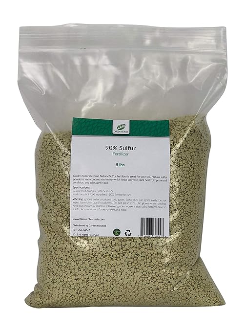Sulfur Fertilizer 90% 5 Pounds
