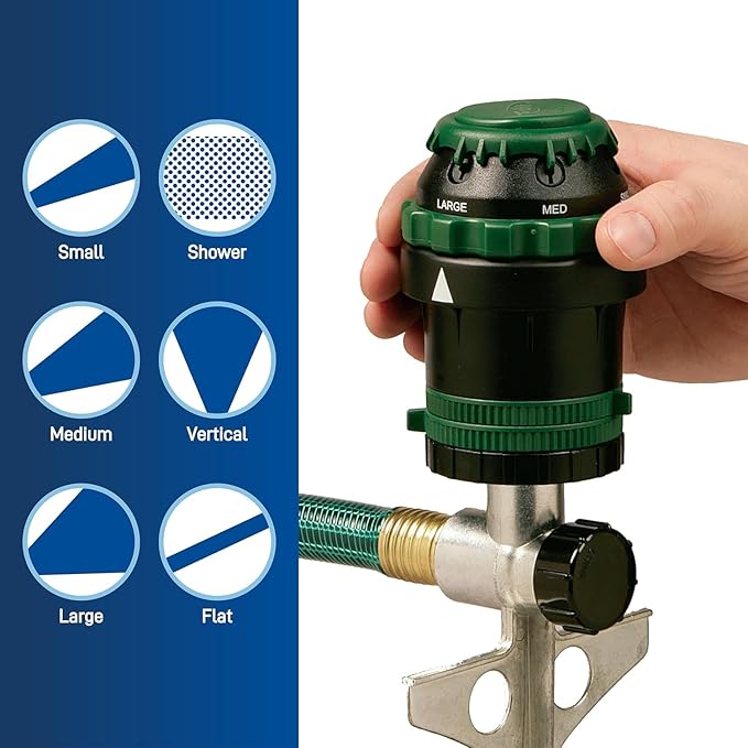 Generic Mechanical Water Timer with 2‑Pack H2O‑6 Gear‑Drive Sprinklers – Timed Watering up to 120 Minutes &amp Adjustable Spray Patterns