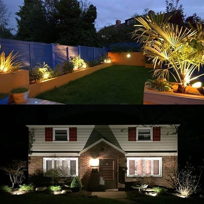 3W IP65 Waterproof Outdoor LED Spotlight - Adjustable Ground Projector Light for Garden Terrace and Lawn (White Light DC 24V)