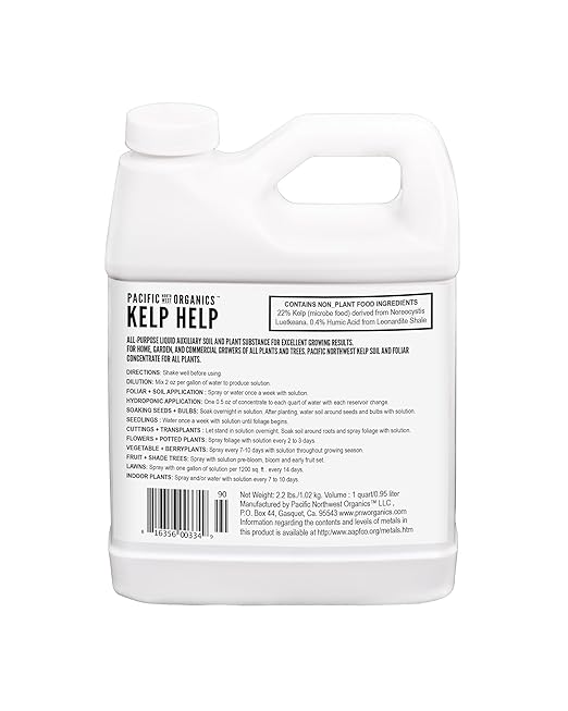 Kelp Help Fertilizer - Stimulates Microbial Activity Multi-Use Water Soluble Enhances Nutrient Uptake