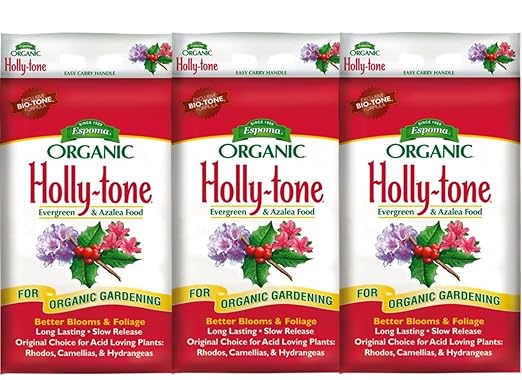 Espoma Organic Holly-tone 4-3-4 Natural &amp Organic Evergreen &amp Azalea Plant Food 18 lb. Bag The Original &amp Best Fertilizer for all Acid Loving Plants including Rhododendrons &amp Hydrang