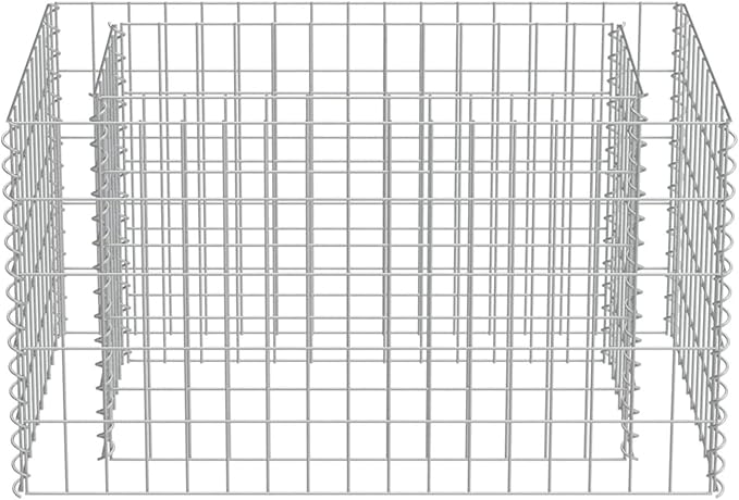 Gabion Raised Bed Gabion Planter Raised Bed Gabion Basket for Outdoor Garden Yard Galvanised Steel 35.4x19.7x39.4
