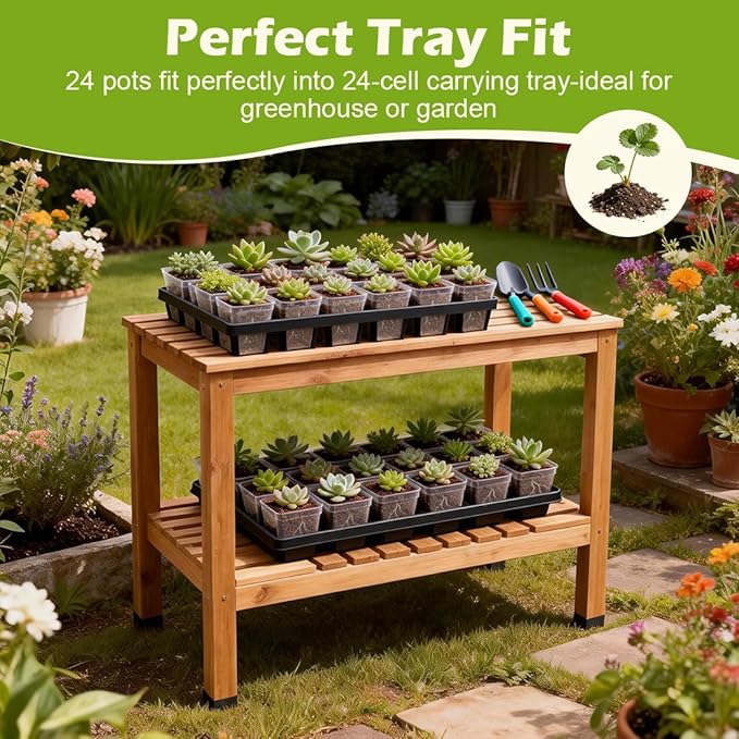 120 Packs Square Clear Nursery Pots with Drainage 2.7 Inch Plastic Seedling Pots for Indoor Plants Thickened Small Transplant Pot for Seed Starting Succulents Vegetables Lettuce Flowers