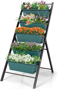Safstar 5-Tier Vertical Raised Garden Bed Freestanding Garden Planter with 5 Container Boxes Elevated Planter for Vegetables Fruits Flowers Herbs Good for Indoor &amp Outdoor Use (Green 1)