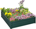 Galvanized Raised Garden Bed 4' x 4' x 1' Metal Planter Box