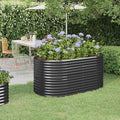 Garden Raised Bed Powder-Coated Steel 59.8x31.5x26.8 AnthraciteWeight:21.78lbs318951