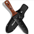 Hori Hori Garden Knife Garden Tools with Sheath for WeedingPlantingDigging 7 Stainless Steel Blade with Cutting Edge Full-Tang Rosewood Handle with Hanging Hole