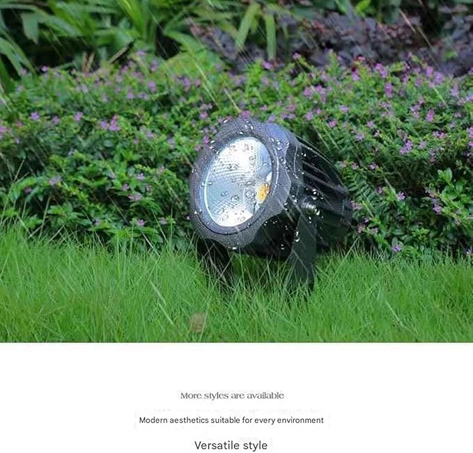 Long Range LED Floodlights - Beam Spotlight COB Round Tree Lights IP66 Waterproof Adjustable Angle for Wall Advertising Building Signs Lawn Landscape Lamp(Green10w(AC24V))