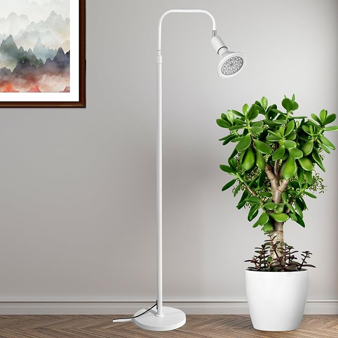 Sol-Leaf Basic Indoor Grow Lamp Set with Bulb and Specially Designed Floor Stand - Enhance Plant Growth and Harvests in Your Indoor Garden. Great Birthday Gift Choice for Her/Him.