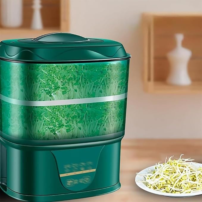 Automatic Bean Sprout Machine Intelligent Watering System Food-Grade Pp Material Fast Germination and Planting Multi-Seed Compatible