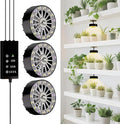 LED Grow Light for Indoor Plant4300k 40wFull Spectrum Plant Light for Indoor GrowingGrow Lights for Seed Starting with Fan3 Levels Dimmable and Auto On Off 2 4 8 12 Hrs Timerfor Succulents3 Pcs