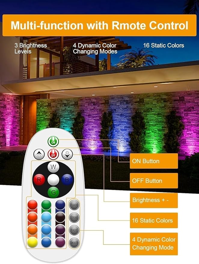 4PCS LED Landscape Lights - Outdoor Buried Lamp 3W LED Ground Recessed Spotlight 12V-24V RGB Ground Spot Lights IP65 Garden Recessed Floor Lamp Spotlight Led Light(3W(220V))