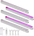 LED Plant Grow Light Strips - Anpro Grow Lights for Indoor Plants with Separate Switch 5 x 10W Auto On &amp Off Timer 4 Dimmable Levels T5 Plant Lights(16.5 Inches) Plug and Play 5-Pack