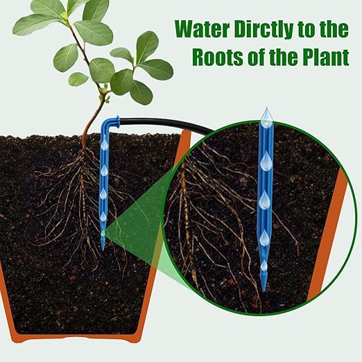 Solar Automatic Drip Irrigation Kit System Solar Powered Auto Easy DIY Watering Device Supported Pots Plants 12 Timing Modes with Anti-Siphoning Device (Supported 20-30 Pots 12Timing Modes)