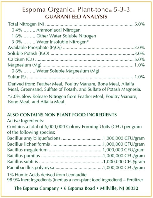 Plant-Tone Plant Food 5-3-3 Formula 4-Lbs.