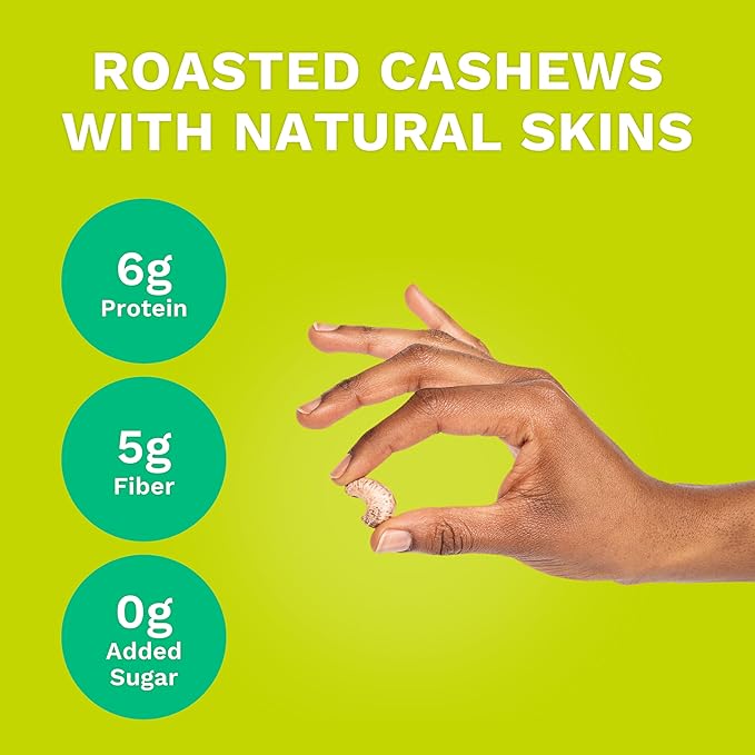 Lime Twist Cashews with Skin by Karma Nuts Whole Roasted Vegan Gluten Free Low Net Carb Natural No Sugar Added Keto Friendly Everyday Nut Snack 1.5 Ounce (12 Snack Packs)