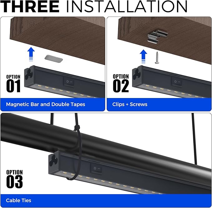 Barrina T5 Grow Lights for Indoor Plants 2FT 5000K Full Spectrum LED Grow Light with Black Cover T5 Grow Light Strip Under Cabinet Plant Light with Switch Cord Linkable Plug and Play 4 Packs